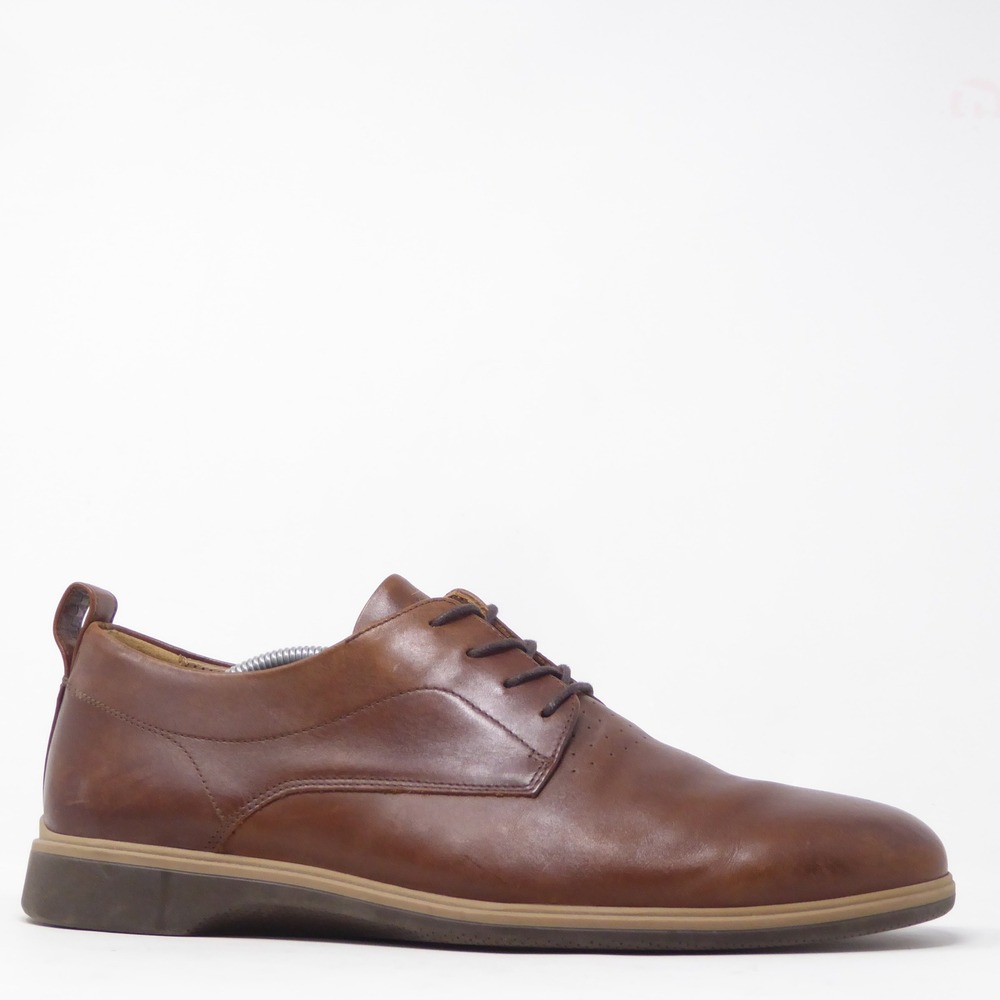 Amberjack Mens The Original Hybrid Derby Shoes Chestnut Brown Leather 11 Wide - Picture 2 of 10